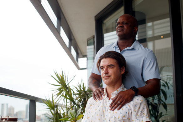 Jay Lynch (left) says if the options had been available to adopt, he and his husband Dwone Jones would have a family by now.