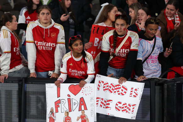 Fans to see Arsenal Women at Marvel Stadium.
