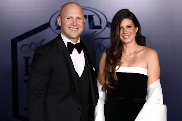 Gary Ablett Junior and his wife Jordan.