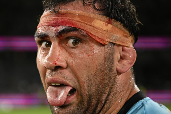 A picture of health: Dale Finucane plays his 250th game this week.