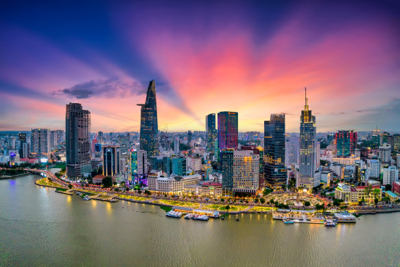 Past and present collide in buzzing Ho Chi Minh City.