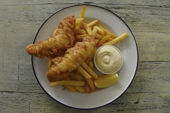 The ling fish and chips at Fich, Petersham.