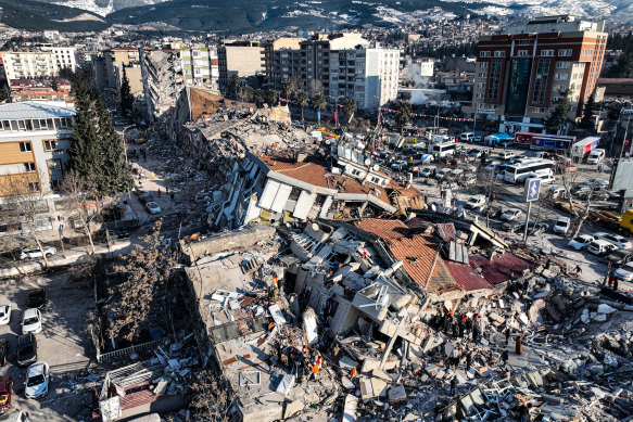 In February, Turkey’s earthquake left
cities in ruins.