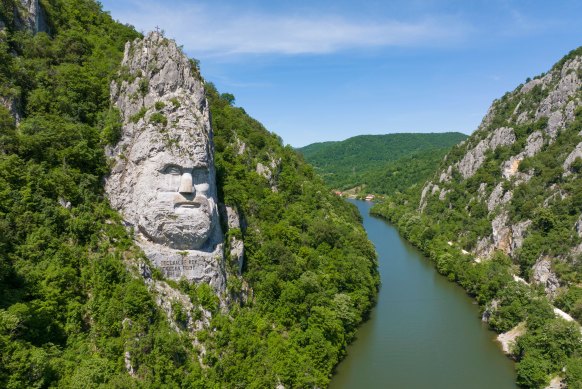 Decebal Rex on the Danube River in Romania.
