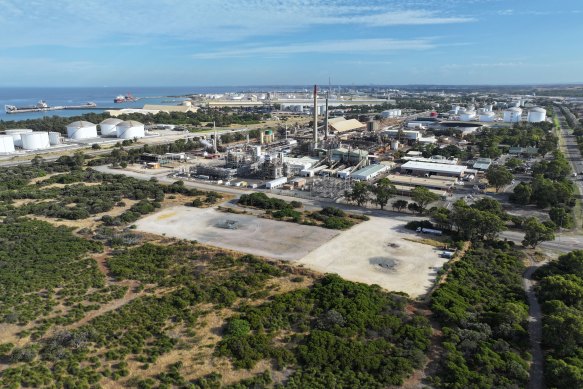 The NeoSmelt site in Kwinana, Western Australia.