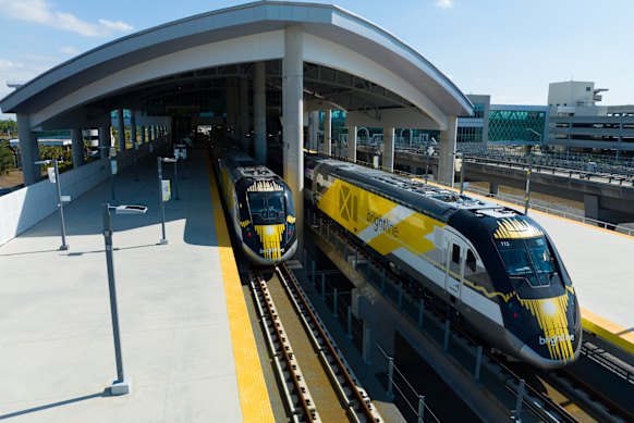 Brightline at Orlando Station.