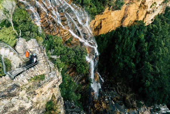 Wentworth Falls from Fletchers Lookout.