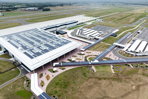 The terminal at Western Sydney International (Nancy Bird Walton) is ready for its first passengers.