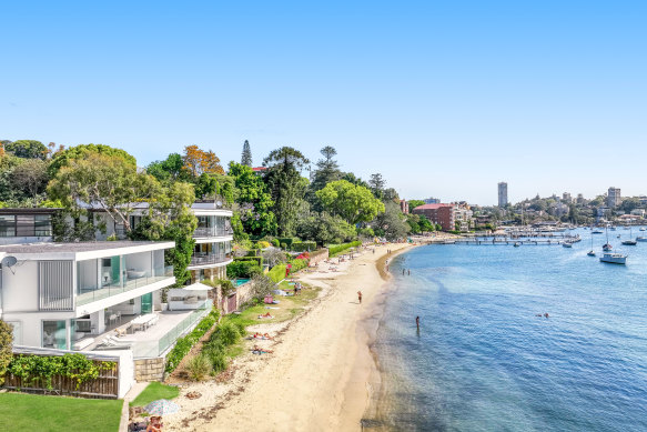 The Point Piper beachfront has seen some of the most significant price jumps since 2011.