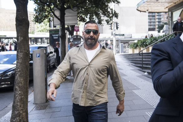 Hells Angels figure Angelo Pandeli in Sydney in 2017.