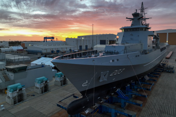 The offshore patrol vessel designed by Luerssen and already being produced in Australia could be scrapped in favour of more heavily armed corvettes.