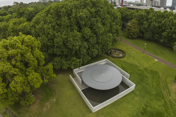 Tadao Ando’s concrete pavilion at the Queen Victoria Gardens has been offered to the City of Melbourne.