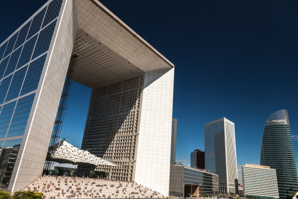 The Grande Arche is more than double the height of Napoleon’s Arc de Triomphe, from which it took inspiration.