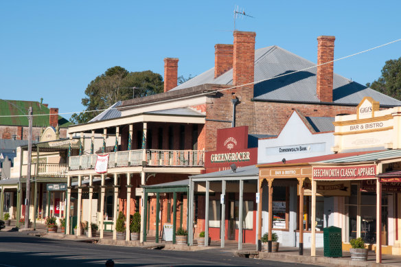 Beechworth is among the regional Victorian towns where rents have jumped.