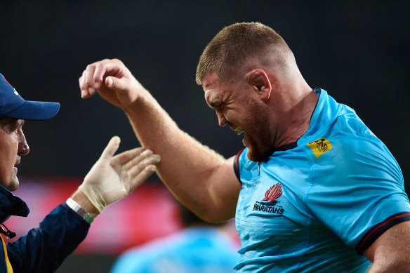 Lachie Swinton is missing from the Waratahs team due to a shoulder injury.