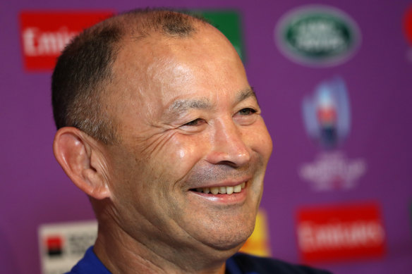 Eddie Jones was bullish about the changed circumstances due to the typhoon.