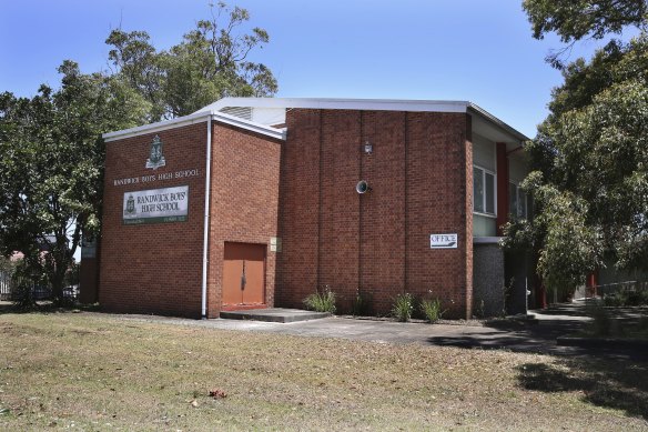 Randwick Boys High School is waiting for upgrades.