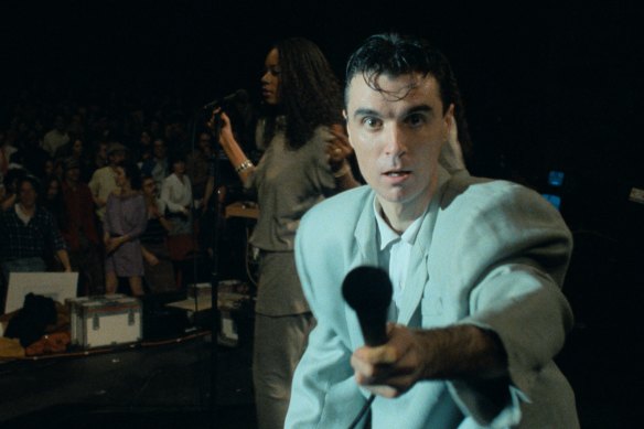 David Byrne in a still from Stop Making Sense.