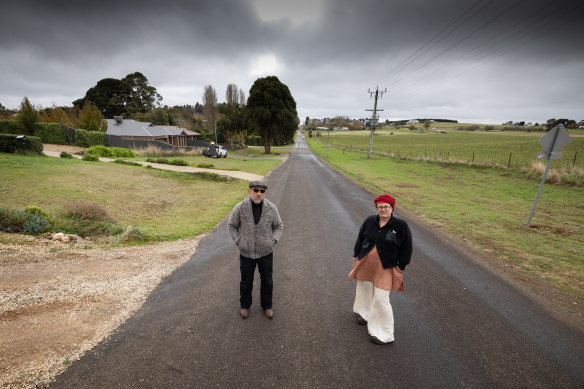 Daylesford residents, including Debora Semple and Vasko Drogriski, are pushing back against plans to rezone farmland near their homes.