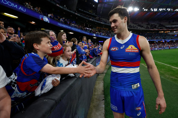 Darcy is all smiles after his career-best haul of goals.