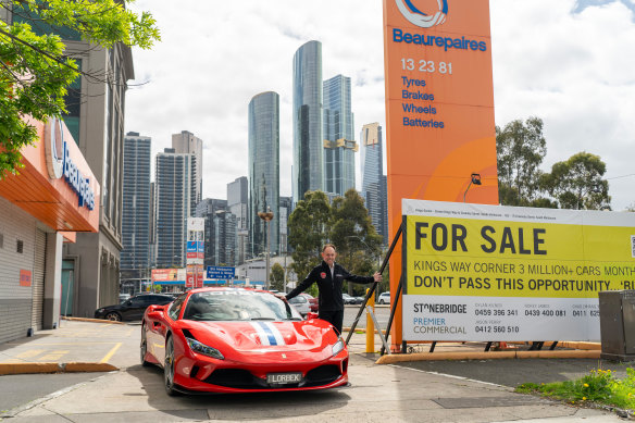 Srecko Lorbek outside his new purchase on Kings Way.