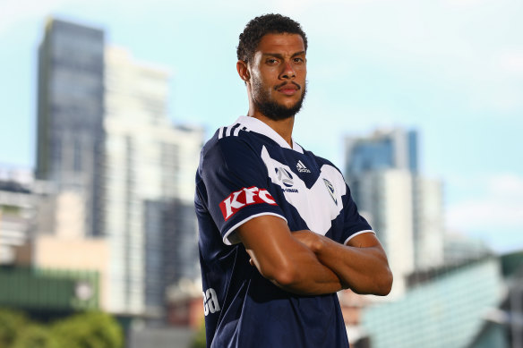 Towering presence: Rudy Gestede has joined Melbourne Victory.