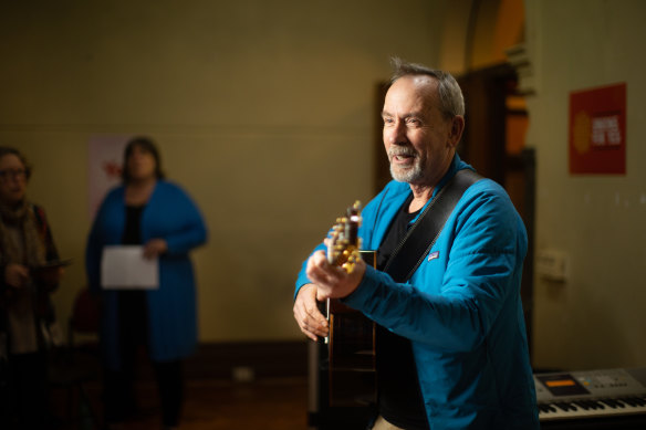 Choir conductor Michael Roper.