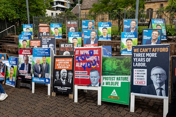 There were several complaints about intimidating behaviour at booths in the marginal seat of Bennelong. 