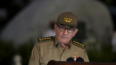 Cuba's First Secretary of the Communist Party Raul Castro in January.