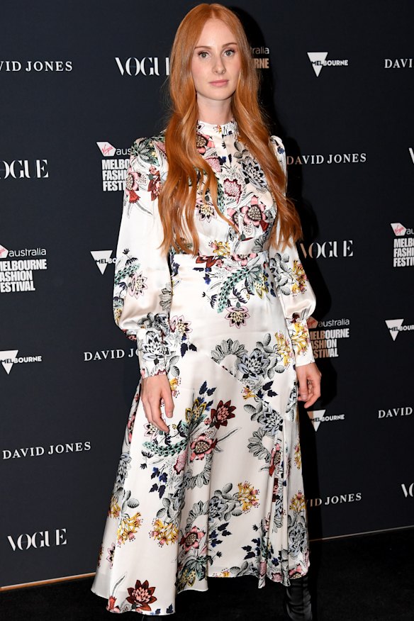 High neck, high volume ... Musician Vera Blue.