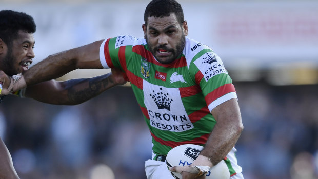 Speaking out: Greg Inglis allegedly experienced racial abuse during the round-two clash with Penrith.