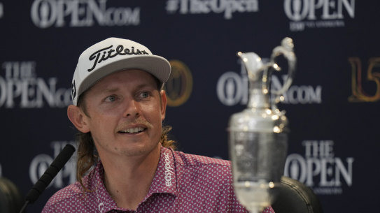 Cameron Smith after winning the British Open.