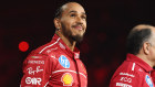 Lewis Hamilton makes his debut with Ferrari.