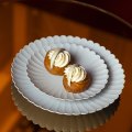 Crullers and spiced almonds.