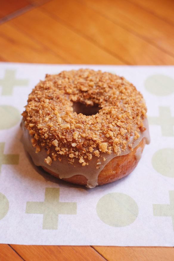 Maple walnut &amp; brown butter doughnut.  