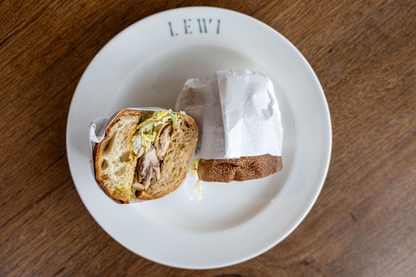 Roast chicken sandwich.