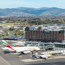 Christchurch Airport seen from air side.