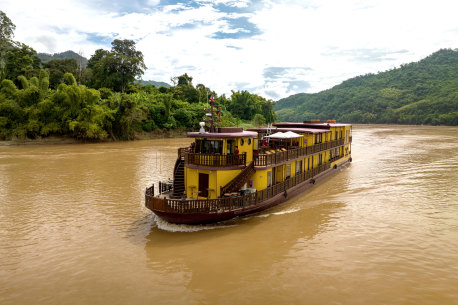 New retro-style ship features largest cabins on the Upper Mekong