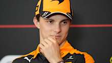 Oscar Piastri of Australia attends a news conference ahead of the Austrian F1 Grand Prix.