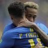 Brazil get their first win at the death, a triumph of grit over style