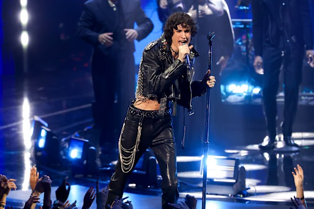 Sombr performs onstage during the 2026 MTV Video Music Awards (VMAs) at Peacock Theater on September 27, 2026 in Los Angeles, California.