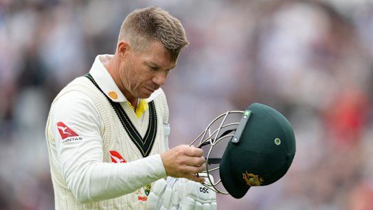 David Warner does not use a neck guard when batting.