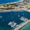 The Apollo Bay harbour and port where Bass Strait Freight wants to ship cattle to King Island.