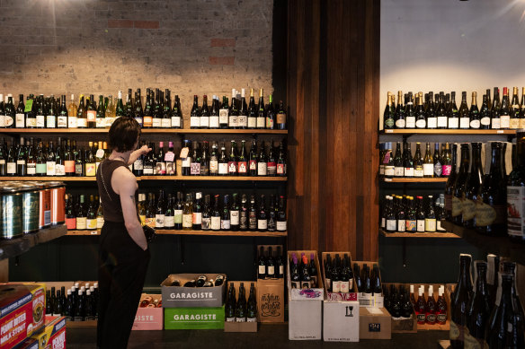 Customers can choose from more than 17,000 bottles at Spon.