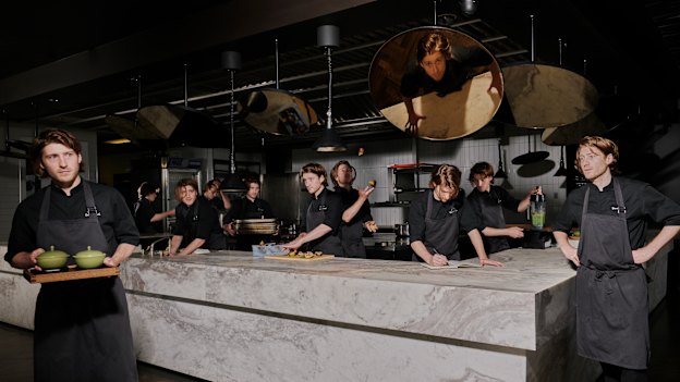 “The ‘fine dining is just for the elite’ stuff is bullshit,” says Allen in the Vue de Monde kitchen. “I’d guess 90 per cent of our guests are two teachers who’ve saved up for their end-of-year dinner, or a couple from Wangaratta who’ve come into the city for their 25th anniversary.”