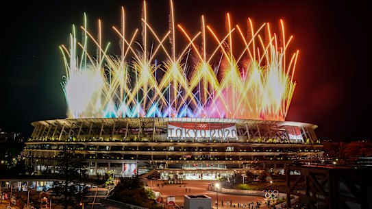 The Tokyo Olympics closing ceremony.