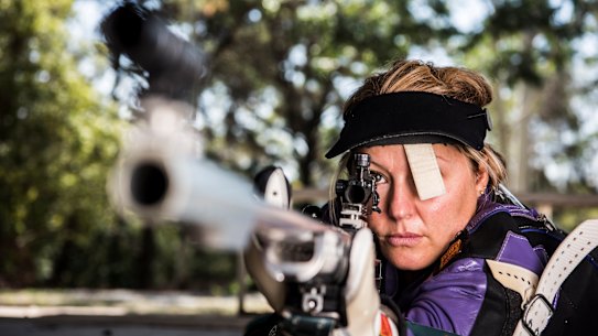 Susie Smith who shoots at Shire Smallbore Rifle Club.