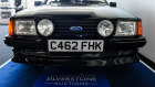 Princess Diana’s 1985 Ford Escort RS Turbo S1 before the auction at Silverstone.