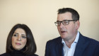 Marlene Kairouz with Premier Daniel Andrews in 2018. 