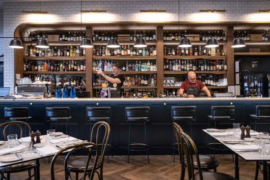 The restaurant serves lunch and dinner, or prop up at the bar for a drink.